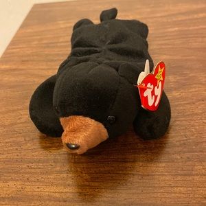 💜5/$16 💜 Rare! NWT 1994 Blackie Beanie Baby 🖤🐻🖤